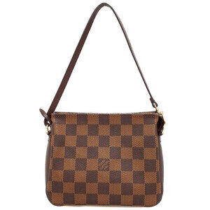 Louis Vuitton Damier Ebene Brown Truth Makeup Accessory Clutch Bag